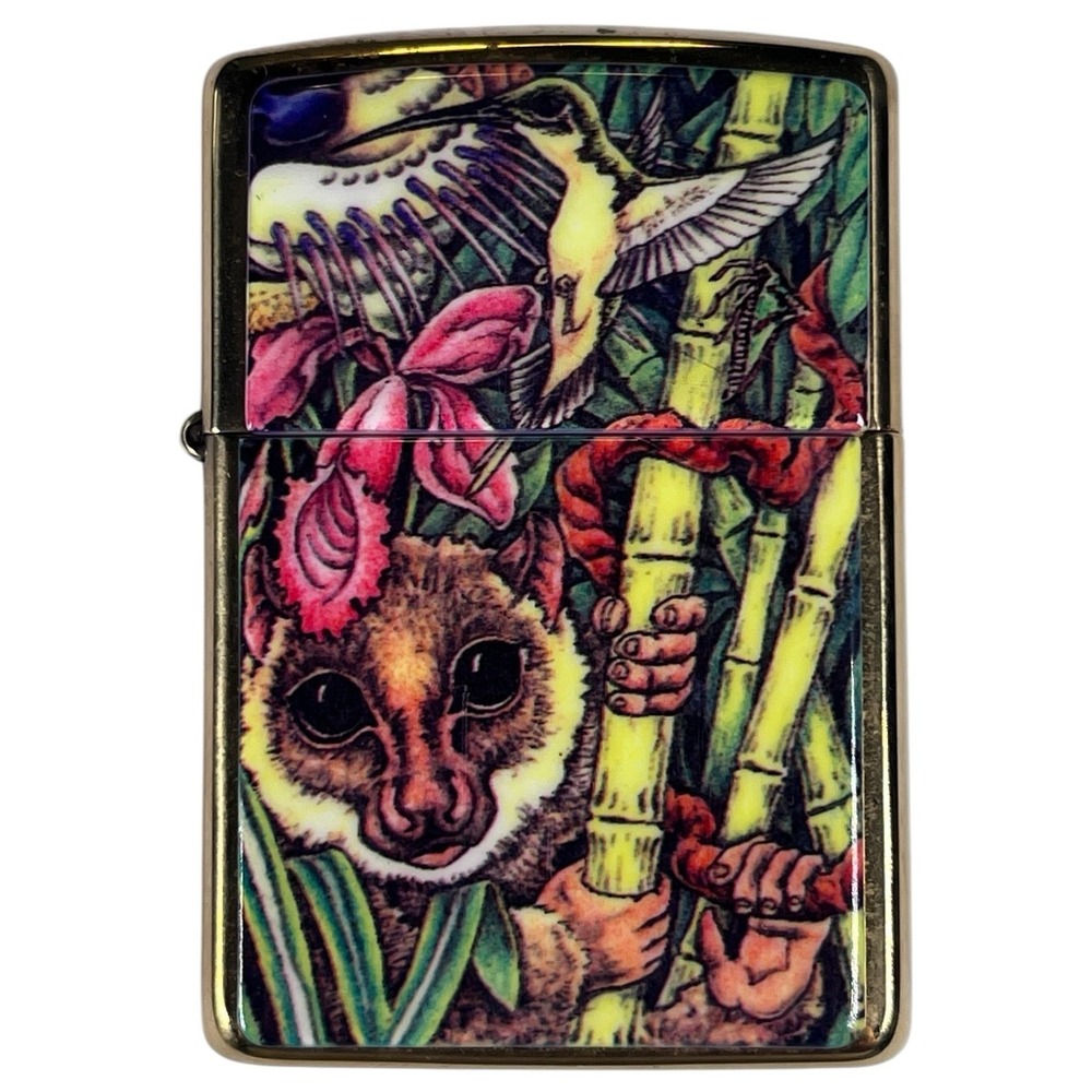 Zippo Lighter‎ Forest Mysteries 1990s Lemur Unfired
